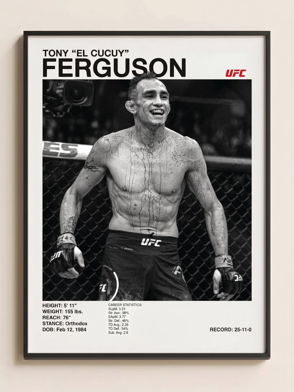 Tony Ferguson Tablo (30x40)