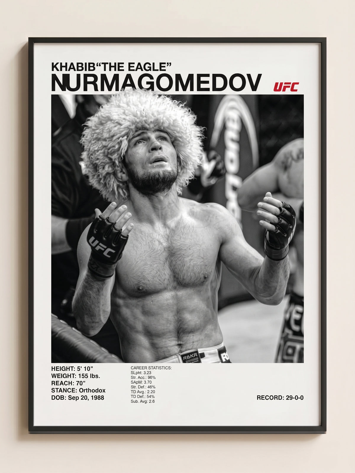 Khabib Nurmagomedov Tablo (30x40)