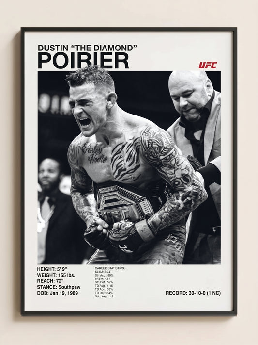 Dustin Poirier Tablo (30x40)