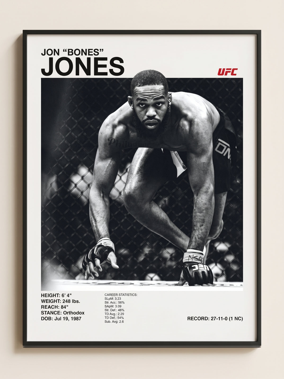 Jon Jones Tablo (30x40)