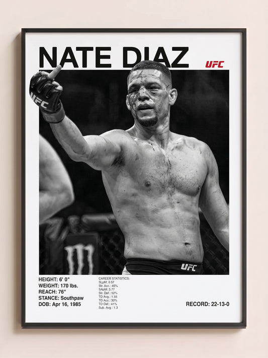 Nate Diaz Tablo (30x40)